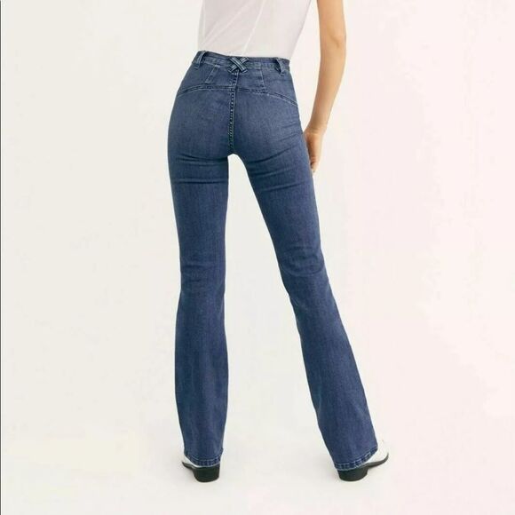 We The Free 27 Eva lace up fly boot cut jeans - Picture 6 of 12